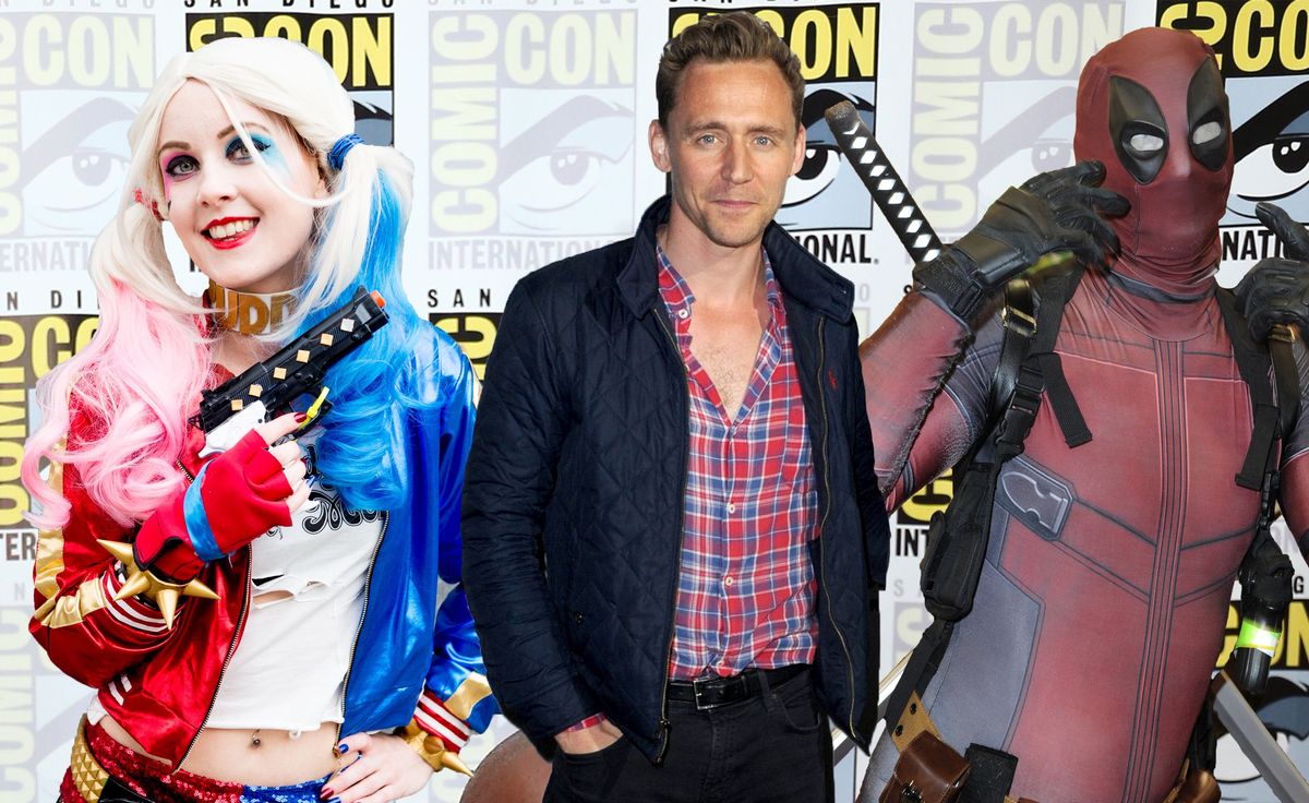 PHOTOSHOP, Comic-con International, Tom Hiddleston e usuários de fantasias de cos-play